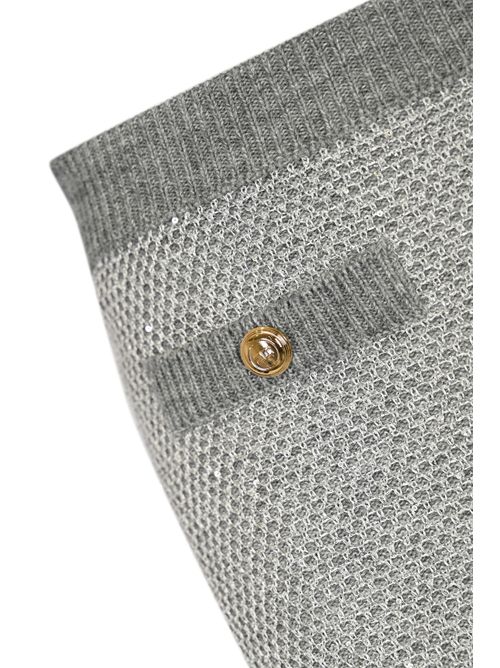 Gonna corta in maglia con paillettes Elisabetta Franchi | GK23T57E2431